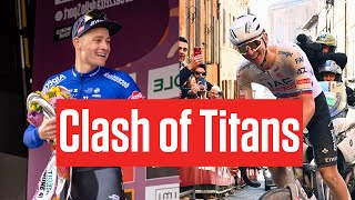 Tadej Pogacar Vs Mathieu Van Der Poel MilanoSanremo 2024 Preview [upl. by Alpers378]