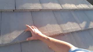 Where to step on a concrete tile roof [upl. by Tufts]