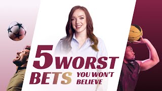 Top 5 worst bets in history Sports betting shockers  FIRSTcom [upl. by Anaujik]