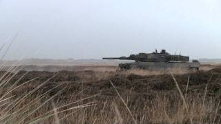 Leopard 2A5DK firing M1028 CAN round [upl. by Eissat]