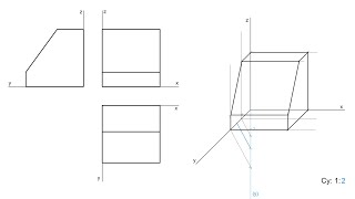 How to Draw objects in Oblique Projection 📦 Cabinet and Cavalier Drawings [upl. by Carrel]