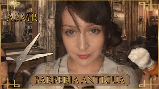 ⭐ASMR Barbería Antigua Sub Atención Personal para Caballeros [upl. by Azyl]