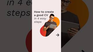 How to create a good CV in 4 easy steps Templates Productivity CVTemplates iLovePDF Work [upl. by Massab]