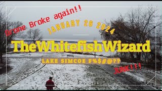 ICE RUINED   Lake Simcoe Ice Update Cooks  Willow  Virginia January 262024 [upl. by Chadbourne]