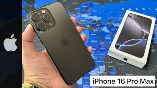 Apple iPhone 16 Pro Max  Unboxing and HandsOn [upl. by Lebyram]