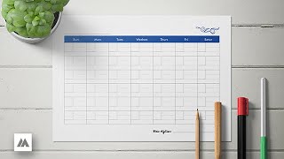 Free printable blank monthly calendar download [upl. by Birgit]