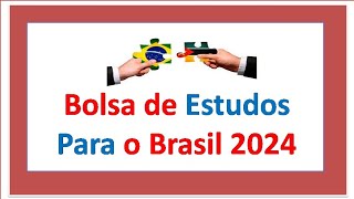 Bolsa de estudo para o Brasil [upl. by Eeladnerb]