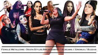 121 Bands with Female Metalcore  Death Styles Breakdowns  Screams  Growls  Bleghs metalcore [upl. by Hpotsirhc]