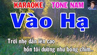 Karaoke Vào Hạ Tone Nam Nhạc Sống gia huy beat [upl. by Sheree]