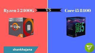 AMD Ryzen 5 2400G vs Intel core I5 8400 benchmark comparison  Without GPU [upl. by Morris]