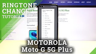 How to Change Ringtone in MOTOROLA Moto G 5G Plus – Find Ringtone List [upl. by Kurys]