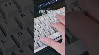 Jerrzi Frosty China Tactile Switch Sound Test keyboard mechanicalkeyboard [upl. by Wittenburg]