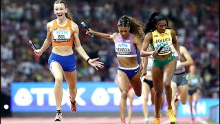 CRAZY 4x400 Final Ends In Historic Finish For Femke Bol  2023 World Championships [upl. by Sky]