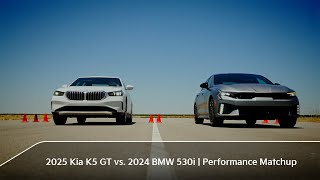 AMCI Testing 2025 Kia K5 GT vs 2024 BMW 530i  Performance Matchup [upl. by Enella]