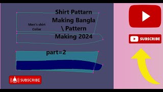 Shirt Pattarn Making Bangla Pattern Making 2024 part 2 [upl. by Rubbico]