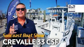 CREVALLE 33 CSF seen at Suncoast Boat Show 2023  The Boat Show [upl. by Mendes]