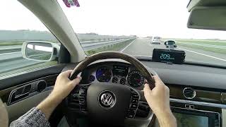 VW VOLKSWAGEN PHAETON 30 V6 TDI 4motion Top Speed Test Drive on Autobahn [upl. by Attennod]