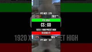 RTX 3050 vs RX 6500 XT sur CS GO [upl. by Ayn]