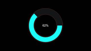 Progress bar 100 round circle Overlay Loading Screen graphics HUD display animation Motion graphics [upl. by Eninnaej]