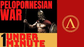 The Peloponnesian War  Explained in 1 Minute [upl. by Yra716]