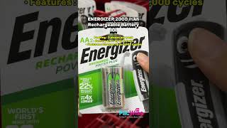 Original ENERGIZER 2000 mAh Rechargeable Battery AAAlkaline BatteryBateri Alkali 1Pack [upl. by Murielle]