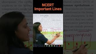 Ciliated vs Brush bordered Epithelium  Biology NEETNCERT important lines for NEET neet2025 [upl. by Gebelein]