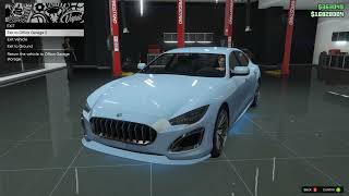 GTA 5 Lampadati Cinquemila Maserati Quattroporte DLC Vehicle Customization [upl. by Consalve]