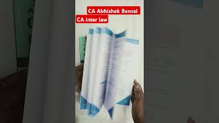 CA inter law books cainter caabhishekbansal [upl. by Nodnas]