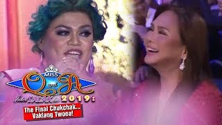 Its Showtime Miss Q amp A Grand Finals Ms Charo Santos laughs at Brendas joke [upl. by Onateyac]