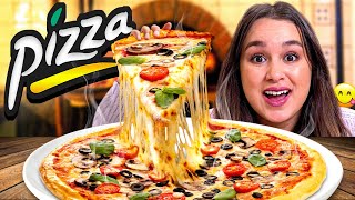 على طريقة بيتزا هات جربت ثلاث أشكال مختلفة من البيتزا 🤤🍕 [upl. by Wendell897]