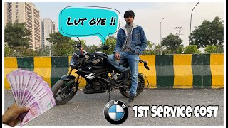 BMW G310R 2022  DETAILED SERVICE  OWNER VIEWS  COST  BS6  ANUBHAV SHARMA [upl. by Llehcar]