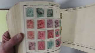 C097 – WORLD OLD IMPROVED POSTAGE STAMP ALBUM [upl. by Quackenbush]