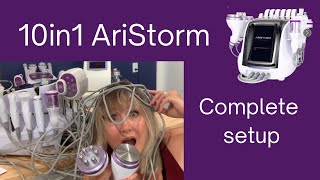 10in1 AriStorm  Set Up amp Demo  40k Cavitation 1MHz RF [upl. by Sperling]