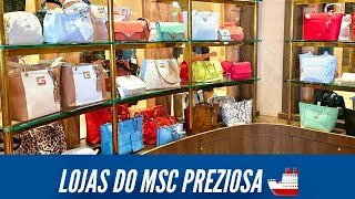 TOUR PELAS LOJAS DO NAVIO MSC PREZIOSA COM PREÇOS [upl. by Sanford]