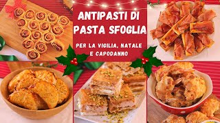 ANTIPASTI DI PASTA SFOGLIA PER LA VIGILIA NATALE E CAPODANNO 2022  Lorenzo in cucina [upl. by Midan]