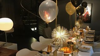 🥂 DIY NEW YEARS PARTY DECORATION IDEAS AT HOME  DECORATING IDEAS 2024  New Years Eve Table ideas [upl. by Rheba]