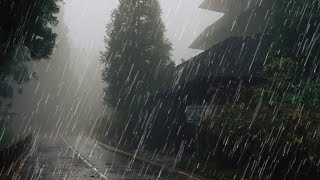 Rain Sounds For Sleeping  99 Instantly Fall Asleep With Rain And Thunder Sound At Night [upl. by Llerrehs]