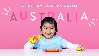 Kids Try Snacks from Australia  Kids Try  HiHo Kids [upl. by Annerol]