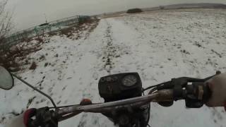 Minsk 125 winter ride [upl. by Welsh]