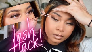 LASH HACK  How to Apply Lashes Underneath For Beginners [upl. by Uv]