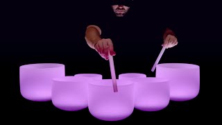 Crystal Bowls for Peaceful Nights and Deep Sleep  432 Hz [upl. by Belden]