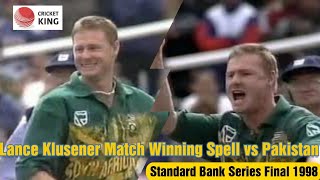 Lance Klusener Match Winning 5 Wicket Haul vs Pakistan  Standard Bank Series Final 1998 [upl. by Swithbart79]