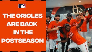 The Orioles are BACK in the postseason Os CLINCH postseason spot for 1ST time since 2016 [upl. by Gnoix]