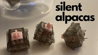 Gaskets in Switches Silent Alpaca Switch Review and Typing Sound Test ASMR [upl. by Adrien]