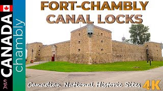 Fort Chambly and Canal Canadian National Historic Sites 🇨🇦 French Fortification Montreal Quebec 2022 [upl. by Eelatan]