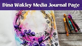 Dina Wakley Media Journal 1 No Voice Over [upl. by Ayotel316]