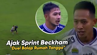 Sprint Edan Zola vs Beckham  Momen Adu Lari Kakak Adik Dilaga Arema vs Persib Bandung [upl. by Asiar737]