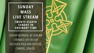 Sunday Mass Live Stream  October 15 2023 Twentyeighth Sunday in Ordinary Time [upl. by Hogen]