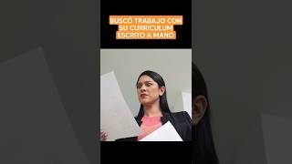 Busco trabajo con su currículum escrito a mano viral reflexiones lecciondevida [upl. by Nohtahoj931]