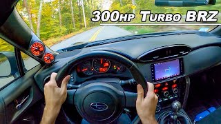 Why Your BRZ Needs a Turbo  300hp 2016 Subaru BRZ Series HyperBlue POV Drive Binaural Audio [upl. by Cul701]